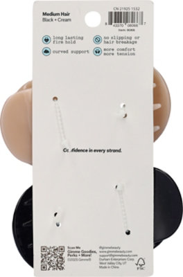 Gme Claw Clip Md Flt Bl/cr 2ct - 2 ct - Image 3