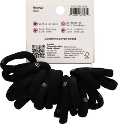 Gme Hair Band Mini Black 20ct - 20 ct - Image 3
