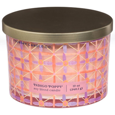 Foundry 3 Wick Indigo Poppy - 12 oz - Image 1
