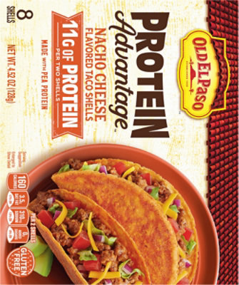 Old El Paso Protein Nacho Flavor Taco Shells 8 Count - 4.52 oz - Image 6
