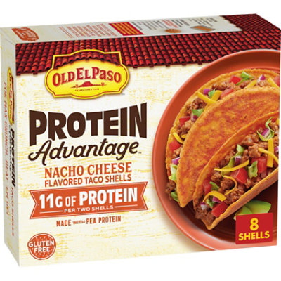 Old El Paso Protein Nacho Flavor Taco Shells 8 Count - 4.52 oz - Image 2