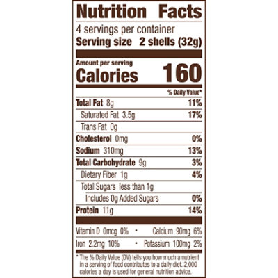 Old El Paso Protein Nacho Flavor Taco Shells 8 Count - 4.52 oz - Image 4