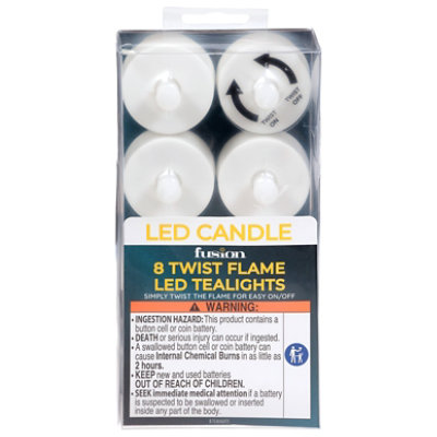 Fusion Led Votive Candles - 8 ct - Image 2