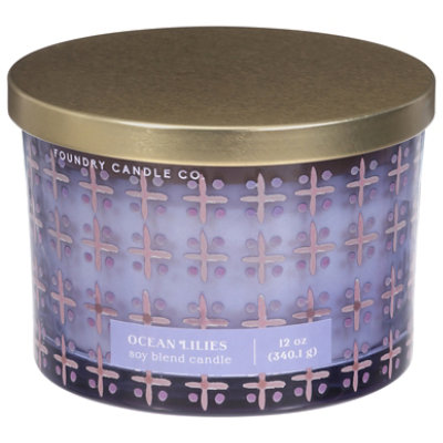 Foundry 3 Wick Ocean Lilies - 12 oz - Image 1