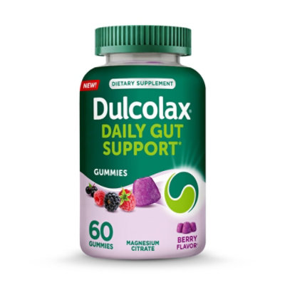 Dulcolax Daily Gut Support Gummies Berry 60 Count Bottle - 60 ct - Image 1