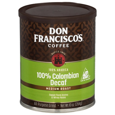 Df 100% Colombian Decaf Grnd Can 10 Oz - 10 OZ - Image 1