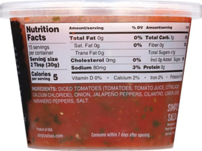 Simply Salsa 16 Ounce All Natural Hot Refrigerated Salsa - 16 OZ - Image 5