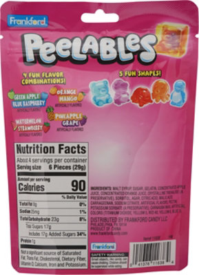 Frankford Peelables Assorted Animals Gummy Bag - 4.25 OZ - Image 5