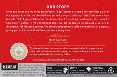 Community Coffee Caramel Cookie Butter Medium Roast Keurig K-cup Pods - 10 ct - Image 4