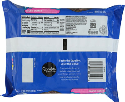 Signature Select Cookies Tuxedos Double Stuffed 15.35 Oz - 15.35OZ - Image 5