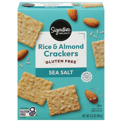 Signature Select Rice & Almond Crackers Sea Salt 3.5 Oz - 3.5 OZ - Image 1