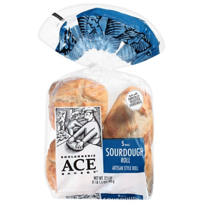 Ace Sourdough Rolls 5 Count - 17.5 OZ - Image 1