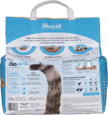 Okocat Clumping Litter Wood 9 Lbs - 9 LB - Image 3