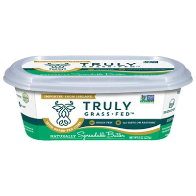 Truly Grass Fed Spreadable Butter 8oz - 8 OZ - Image 1
