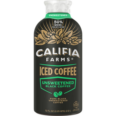 Califia Farms Iced Coffee Unsweetened - 72 FZ - Image 1