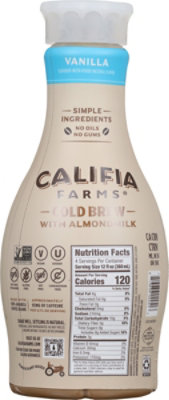 Califia Farms Vanilla Cold Brew Coffee With Almond Milk 48 Fl Oz - 48 FZ - Image 5