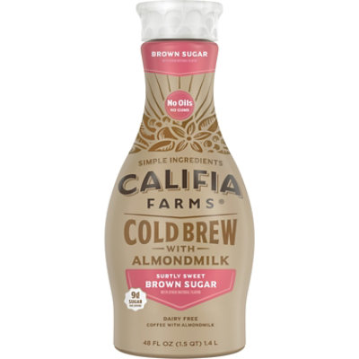 Califia Farms Brown Sugar Cold Brew Coffee With Almond Milk 48 Fl Oz - 48 FZ - Image 1