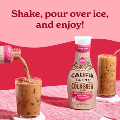 Califia Farms Brown Sugar Cold Brew Coffee With Almond Milk 48 Fl Oz - 48 FZ - Image 3
