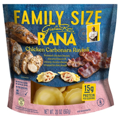 Giovana Rana Family Size Chicken Carbonara Ravioli - 19.0 OZ - Image 2