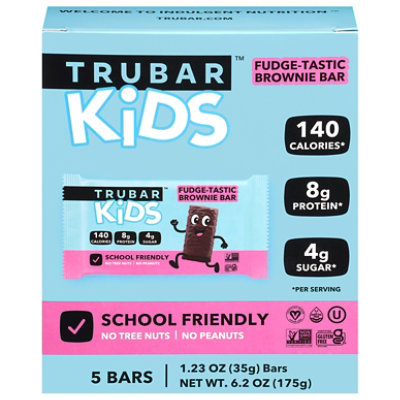 Trubar Bar Kids Fudge Tastic Brownie 5ct - 6.2 OZ - Image 2