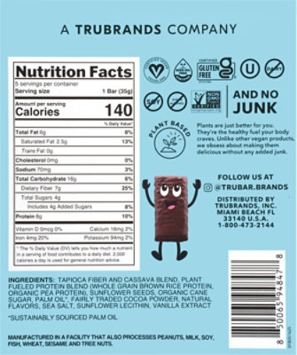 Trubar Bar Kids Fudge Tastic Brownie 5ct - 6.2 OZ - Image 5