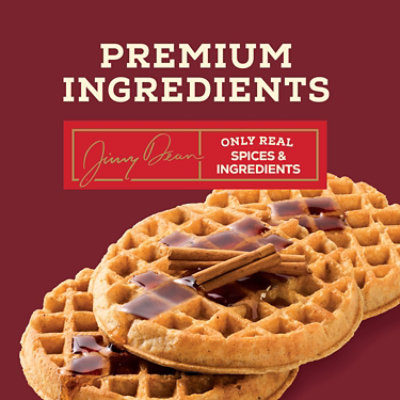 Jimmy Dean Protein Cinnamon Waffles Fully Cooked Frozen Breakfast 8 Countz - 11.28 OZ - Image 3