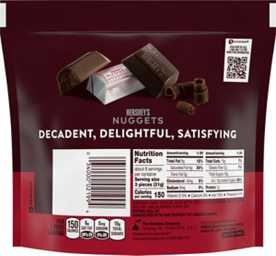 Hersheys Nuggets Special Dark Mildly Sweet Chocolate Candy Share Pack - 8.9 Oz - Image 5