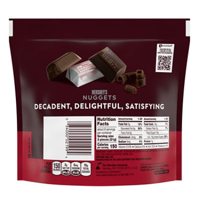 Hersheys Nuggets Special Dark Mildly Sweet Chocolate Candy Share Pack - 8.9 Oz - Image 2