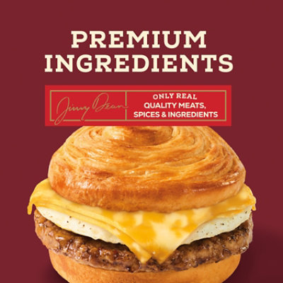 Jimmy Dean Protein Breakfast Sausage Croissant Fully Cooked Frozen Sandwiches - 2 Count, 13.3 Oz - 13.3 OZ - Image 3