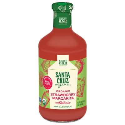 Santa Cruz Organic Strawberry Margarita Cocktail 33.8oz - 33.8 FZ - Image 1
