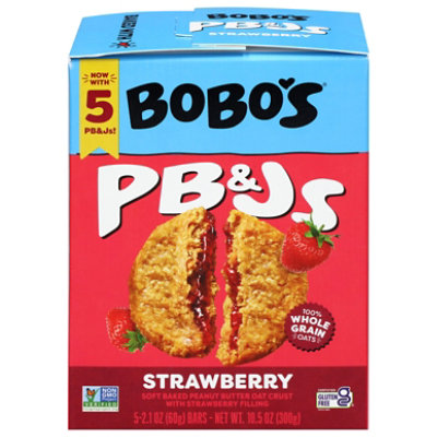 Bobos Pb And J Strawberry 5 Ct - 8.4 OZ - Image 1
