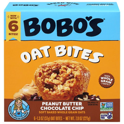 Bobos Oat Bars Bites Peanut Butter Chocolate Chip - 7.8 OZ - Image 1