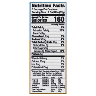 Bobos Oat Bars Bites Peanut Butter Chocolate Chip - 7.8 OZ - Image 3