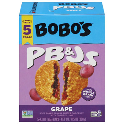 Bobos Oat Bars Pbj Grape 8.4oz - 8.4 OZ - Image 2