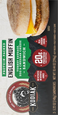 Kodiak Sandwich Breakfast Sausage Turkey Cheddar - 10.44 oz - Image 5