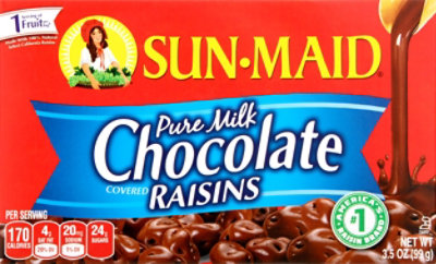 Sun-maid Milk Chocolate Covered Raisins Theater Box - 3.5 OZ - Image 2