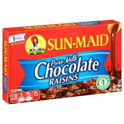 Sun-maid Milk Chocolate Covered Raisins Theater Box - 3.5 OZ - Image 1