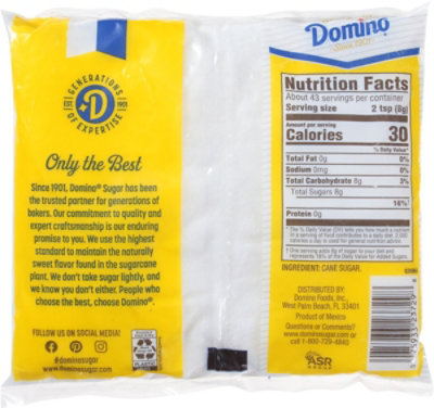 Domino Premium Pure Cane Granulated Sugar-12 Oz. Pillow Bag - 12 oz - Image 5