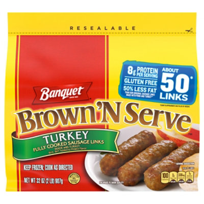 Banquet Brown And Serve Turkey Breakfast Sausage  32 Oz - 32 oz - Image 2