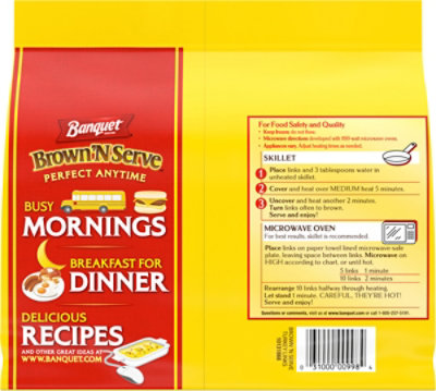 Banquet Brown And Serve Turkey Breakfast Sausage  32 Oz - 32 oz - Image 5