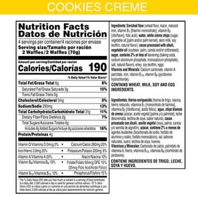 Kelloggs Eggo Cookies And Cream 9.88 Oz - 9.88 oz - Image 2