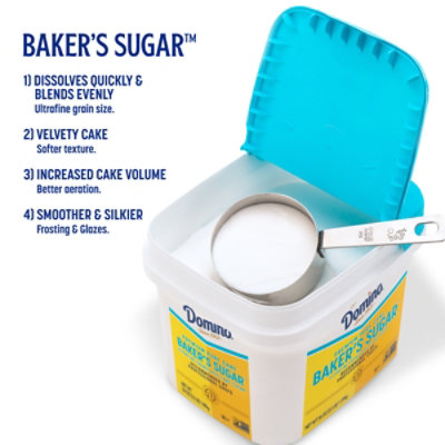 Domino Pure Cane Ultrafine Granulated Baker's Sugar 3.5 Lb. Tub - 3.5 lb - Image 3