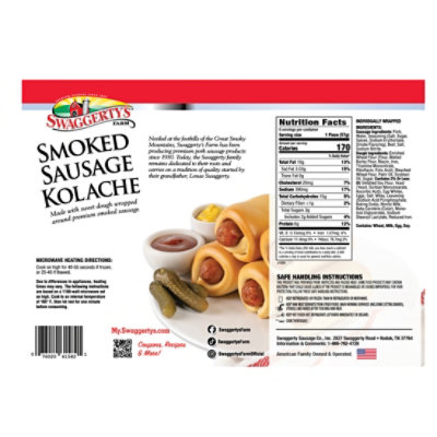 Swaggertys Farm Smoked Sausage Kolache - 12 oz - Image 3