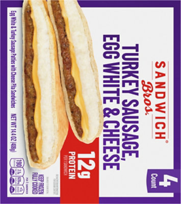 Sandwich Bros Turkey Sausage Egg Breakfast Sandwich   14.4 Oz - 14.4 oz - Image 5
