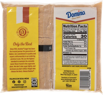 Domino Premium Pure Cane Light Brown Sugar 12 Oz. Bag - .75 lb - Image 5