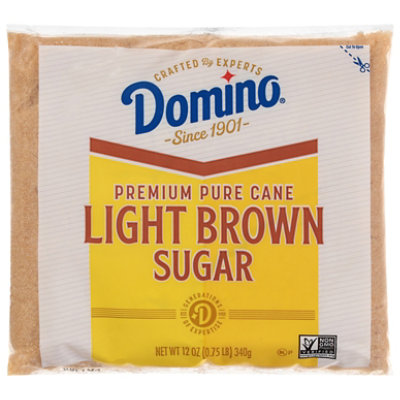 Domino Premium Pure Cane Light Brown Sugar 12 Oz. Bag - .75 lb - Image 1
