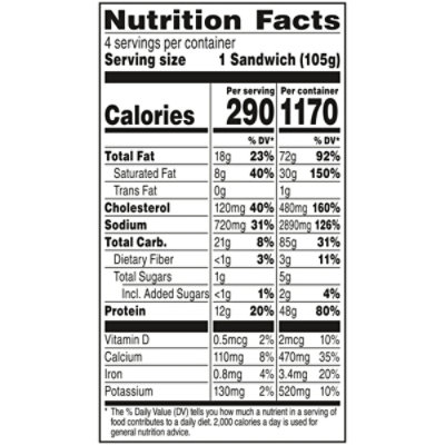 Sandwich Bros Sausage Egg And Cheese Breakfast Sandwich  14.8 Oz - 14.8 oz - Image 3