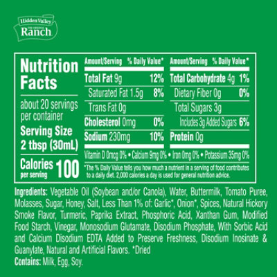 Hidden Valley Ranch Sweet Bbq 20fz - 20 fl oz - Image 5