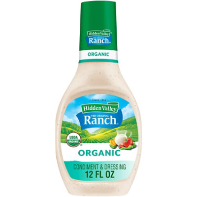 Bottled Hidden Valley Organic Ranch 6/12fo - 12 fl oz - Image 1