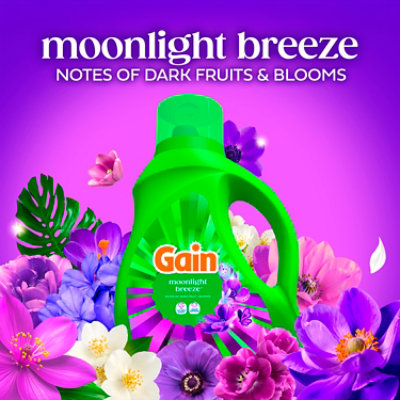 Gain Liquid Detergent He Plus Aroma Boost, Moonlightt Breeze - 81 Fl. Oz. - 81 fl oz - Image 3